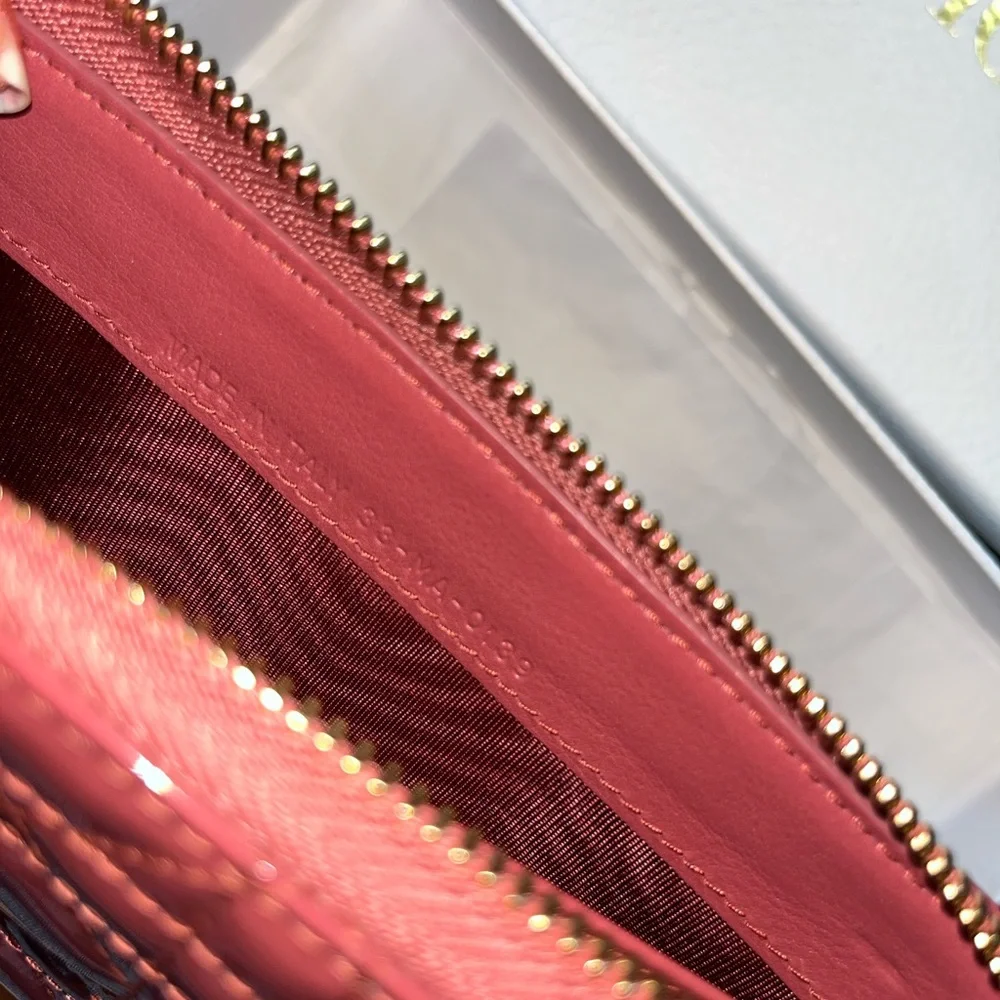 Christian Dior Cannage Quilt Long Zip Wallet